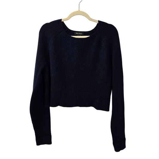 White House Black Market Viscose Blend Ribbed Crop Sweater Size XL
