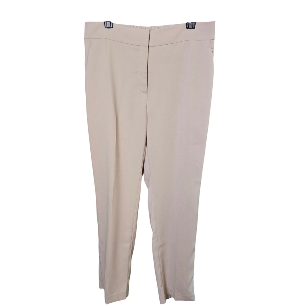 NWT Quince Stretch Crepe Ankle Pants in Sand Size 14