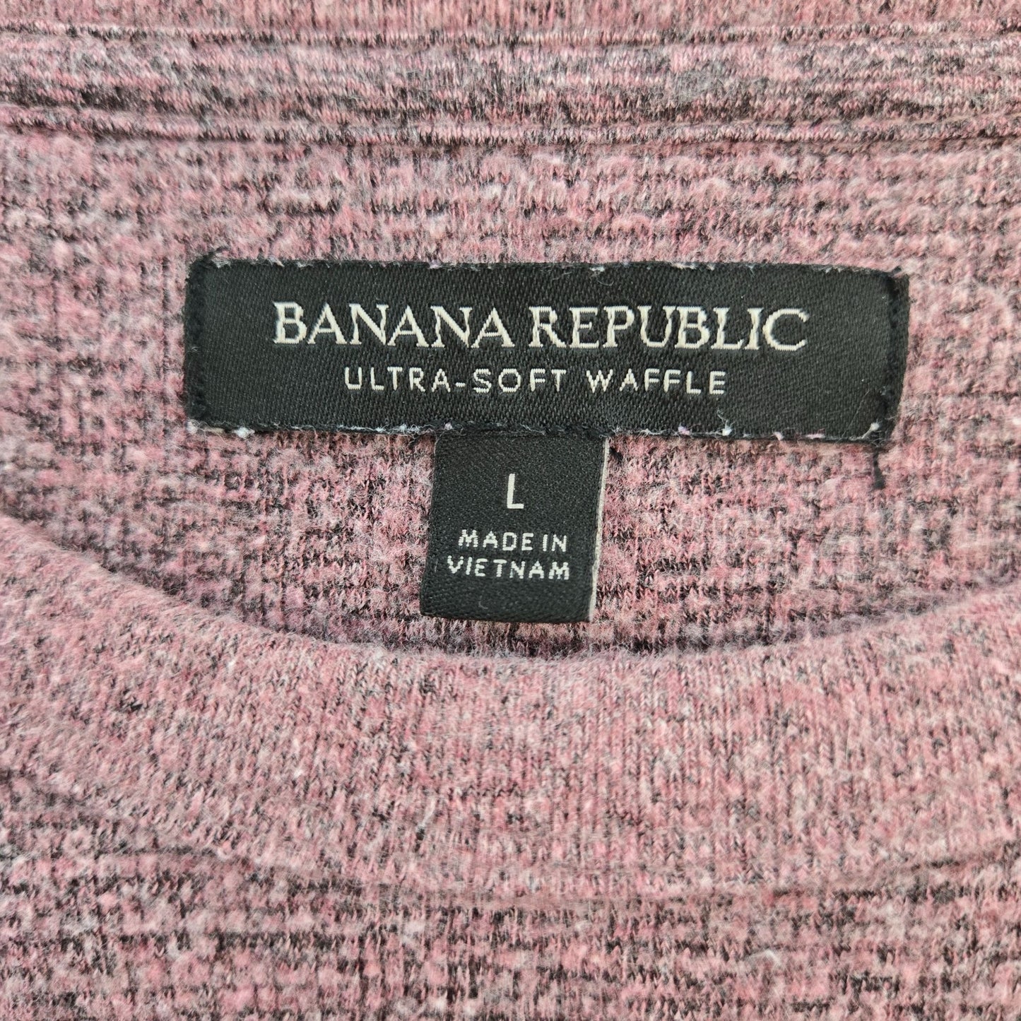 Banana Republic Ultra Soft Waffle Crewneck Sweater Size Large