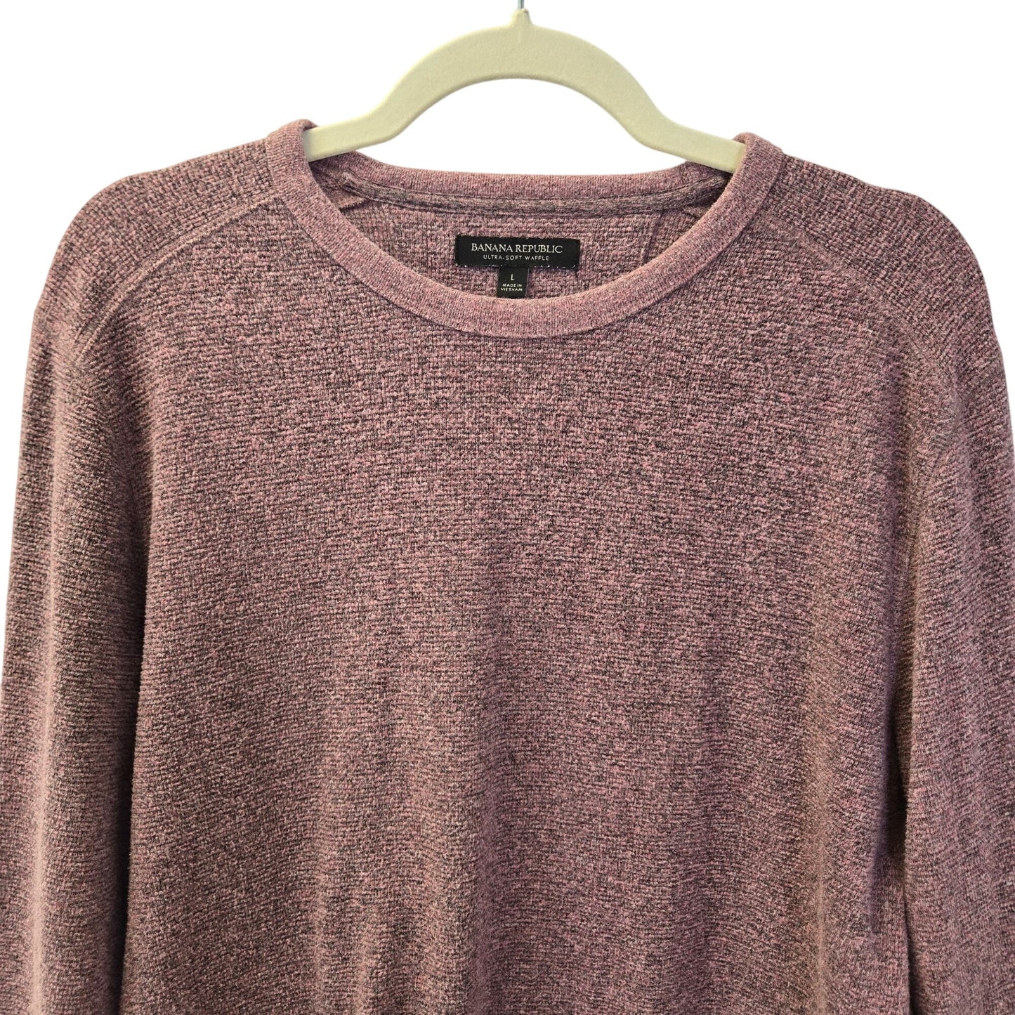 Banana Republic Ultra Soft Waffle Crewneck Sweater Size Large