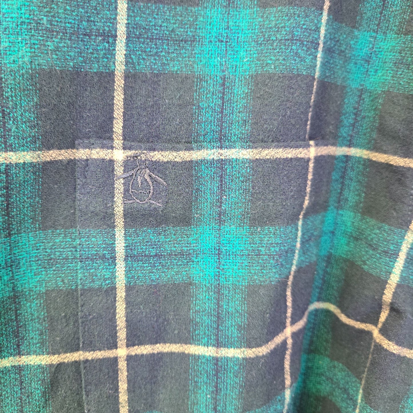 Original Penguin Plaid Button Down Shirt Size XXL