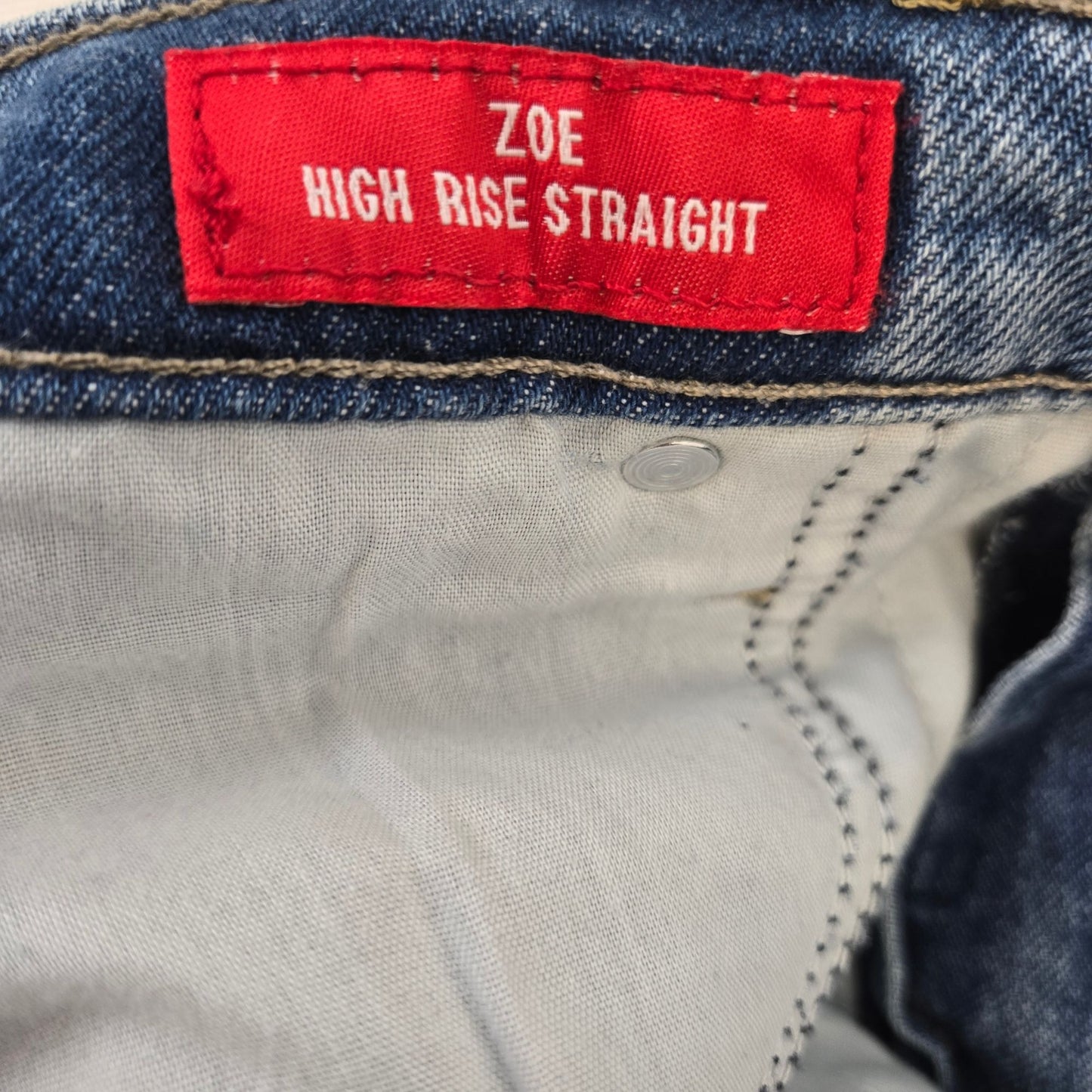 Lucky Brand Zoe High Rise Straight Leg Jeans Size 14
