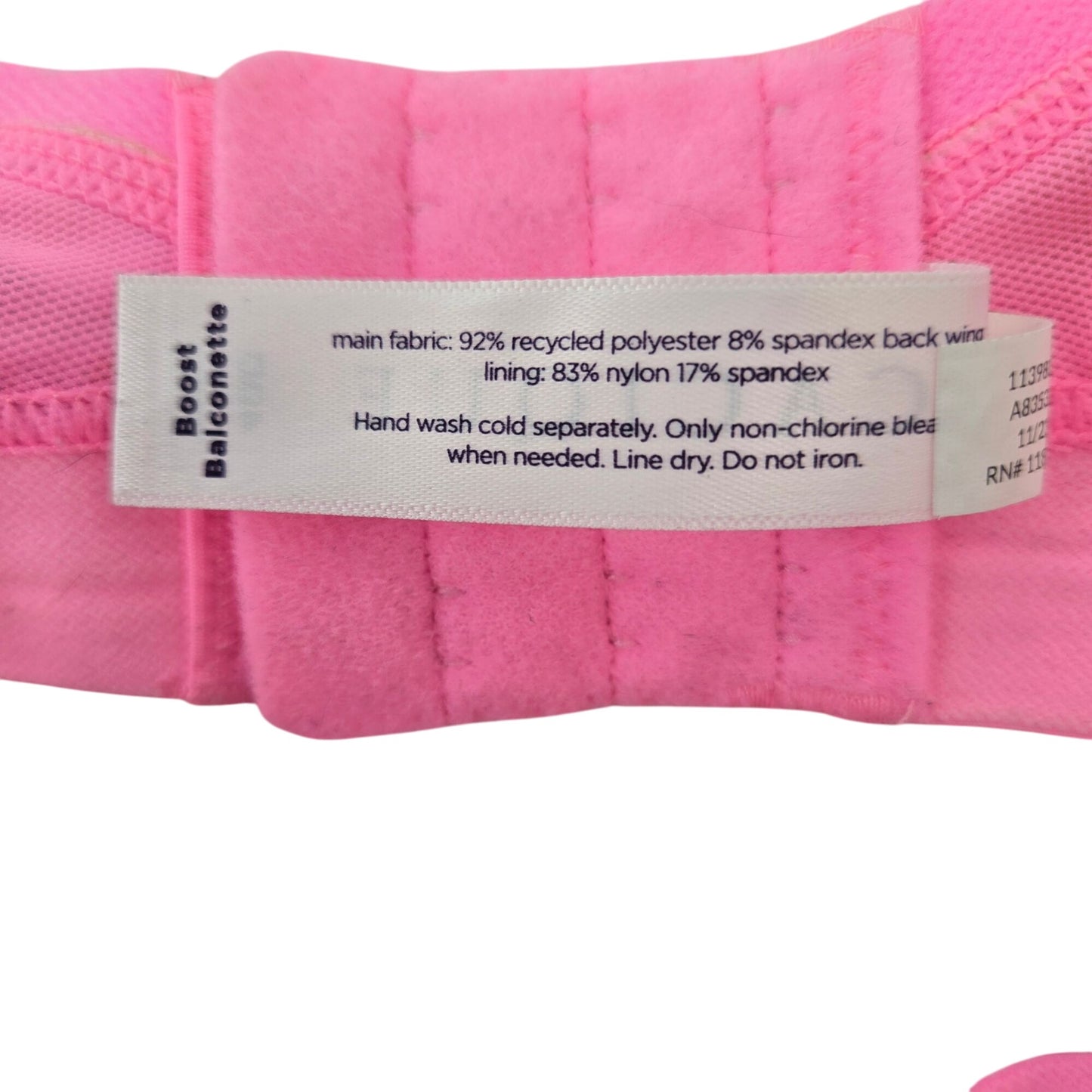 Cacique Boost Balconette Neon Pink Floral Underwire Bra Size 40D