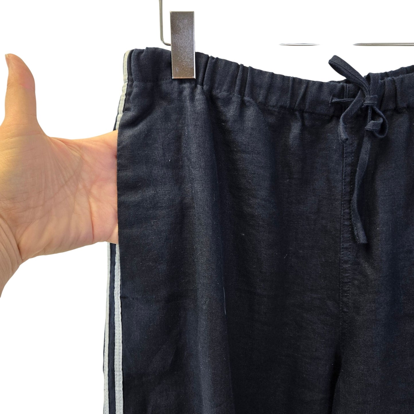 NWT Madewell 100% Linen Wide Leg Pull-On Pants Size Large