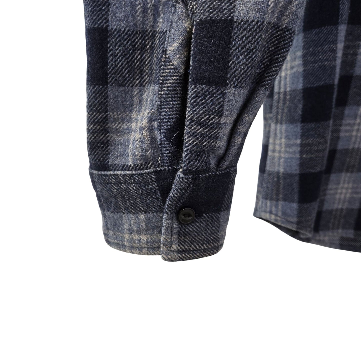 Wallin & Bros. Wool Blend Plaid Button Down Shirt Shacket Size Large