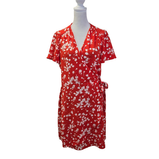 J. Crew Factory Floral Wrap Mini Dress Size 6