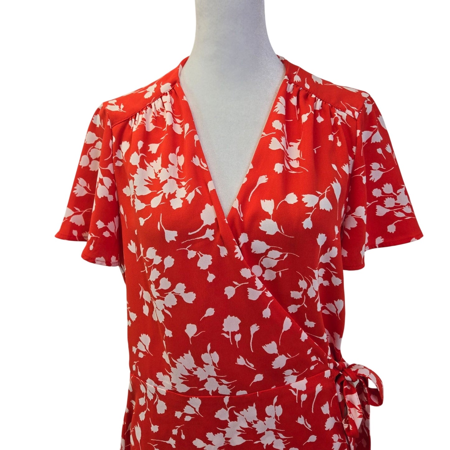 J. Crew Factory Floral Wrap Mini Dress Size 6