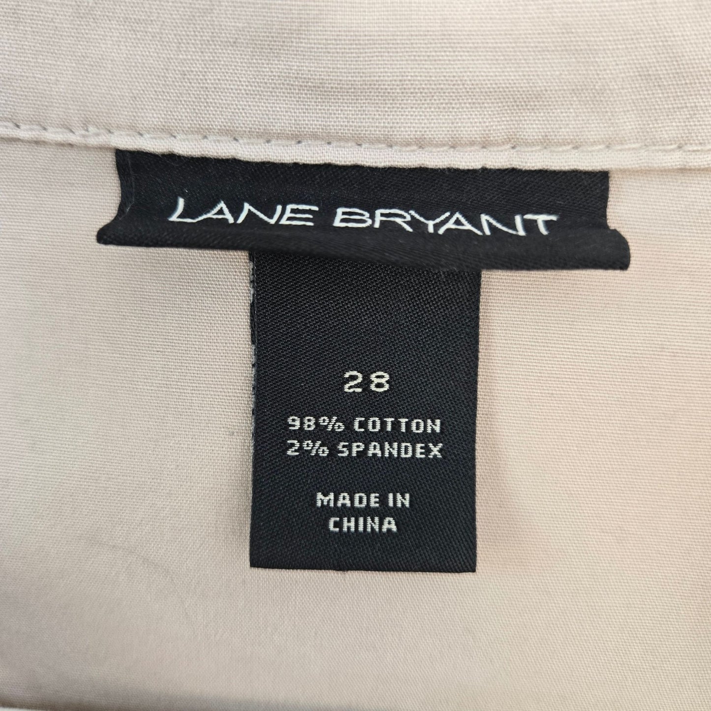 Lane Bryant Khaki Color Utility Jacket Size 28