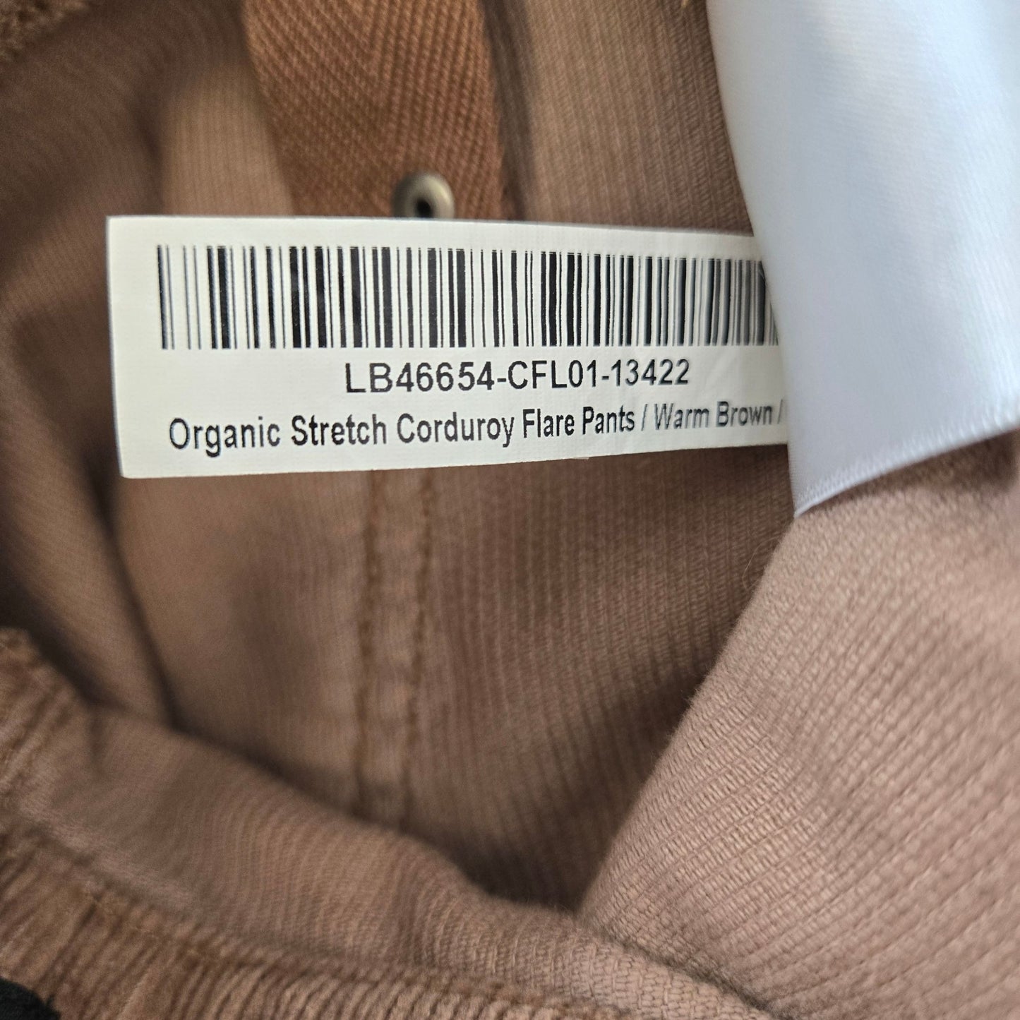 Quince Organic Stretch Corduroy Flare Pants in Warm Brown Size 4
