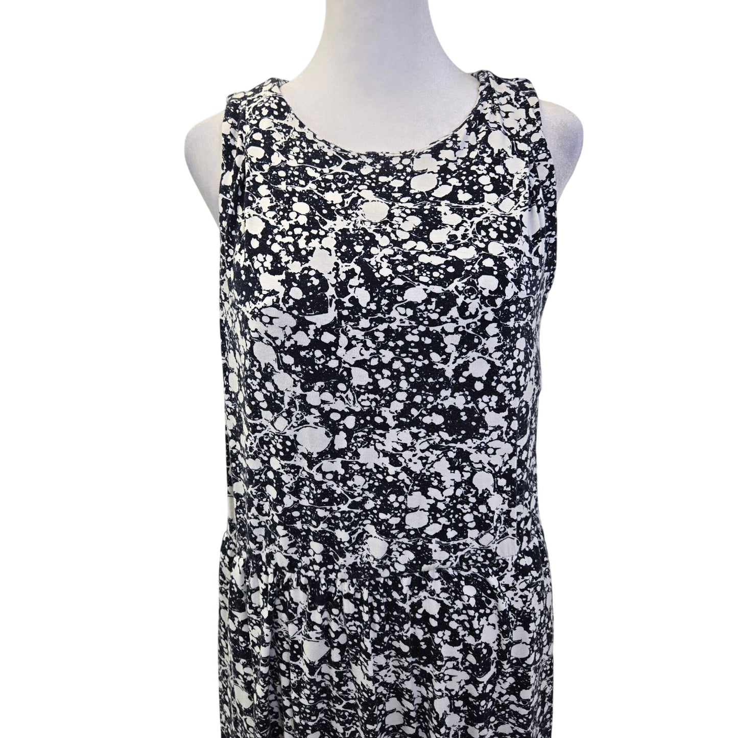 Soma Wknd (Weekend) Floral Sleeveless Midi Jersey Dress Size Large *No Belt*