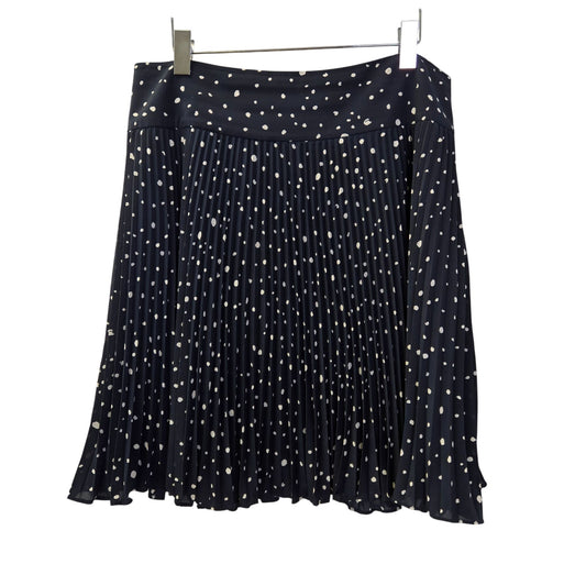 Ann Taylor Polka Dot Pleated Mini Skirt Size 12