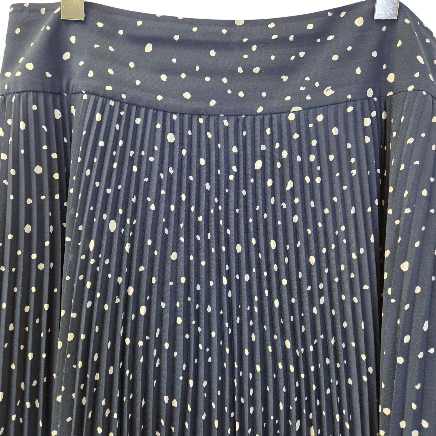 Ann Taylor Polka Dot Pleated Mini Skirt Size 12