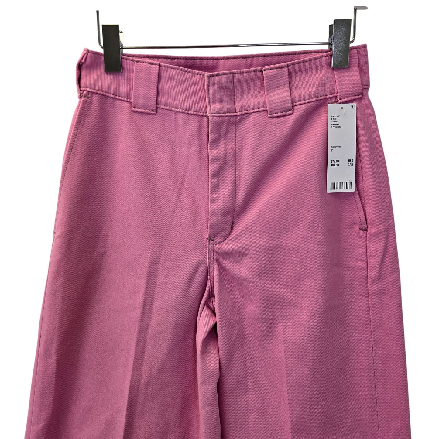 NWT Dickies Urban Outfitters Wide Leg Pink Jeans Size 2