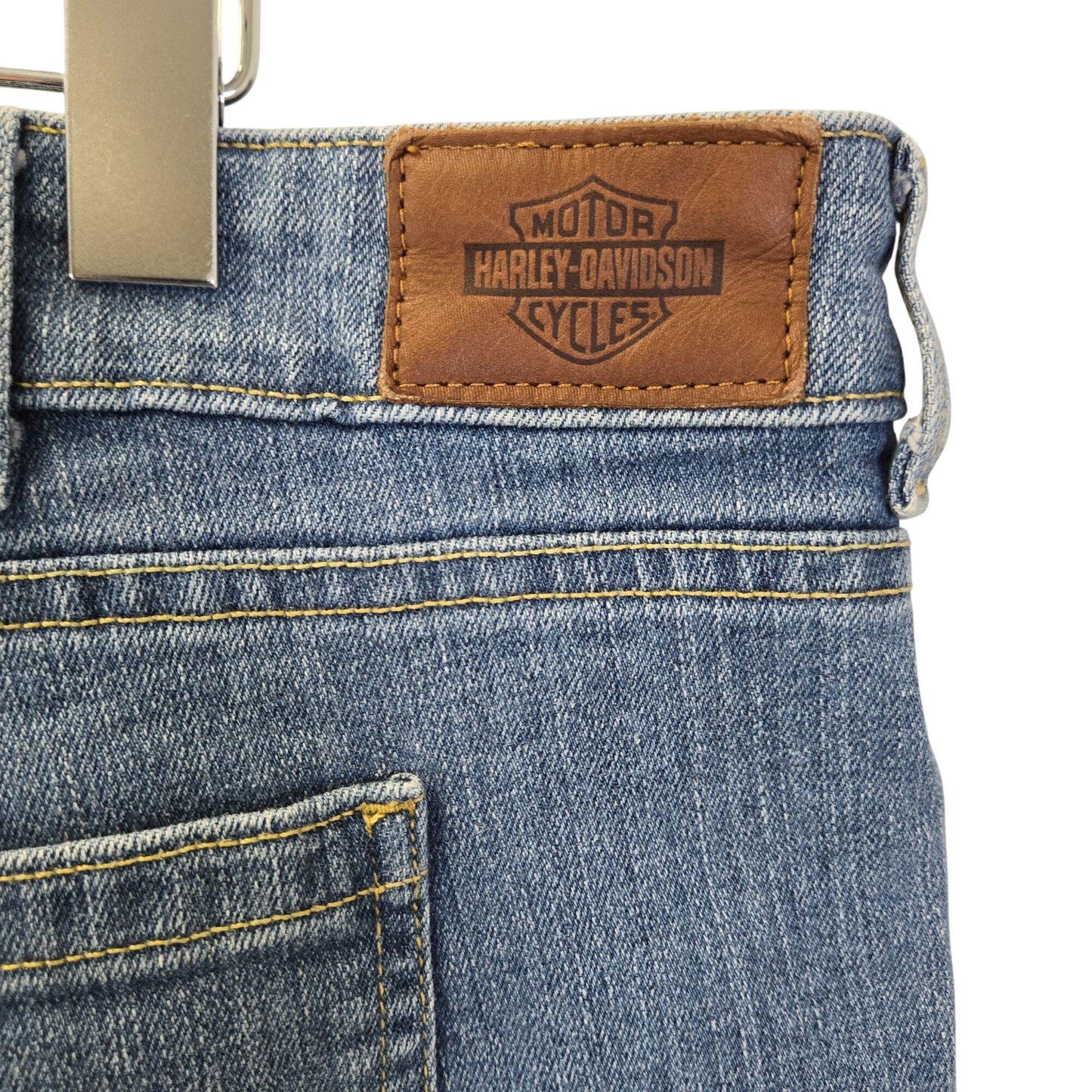 Harley-Davidson Straight Leg Medium Wash Jeans Size Mexico 36/US 40