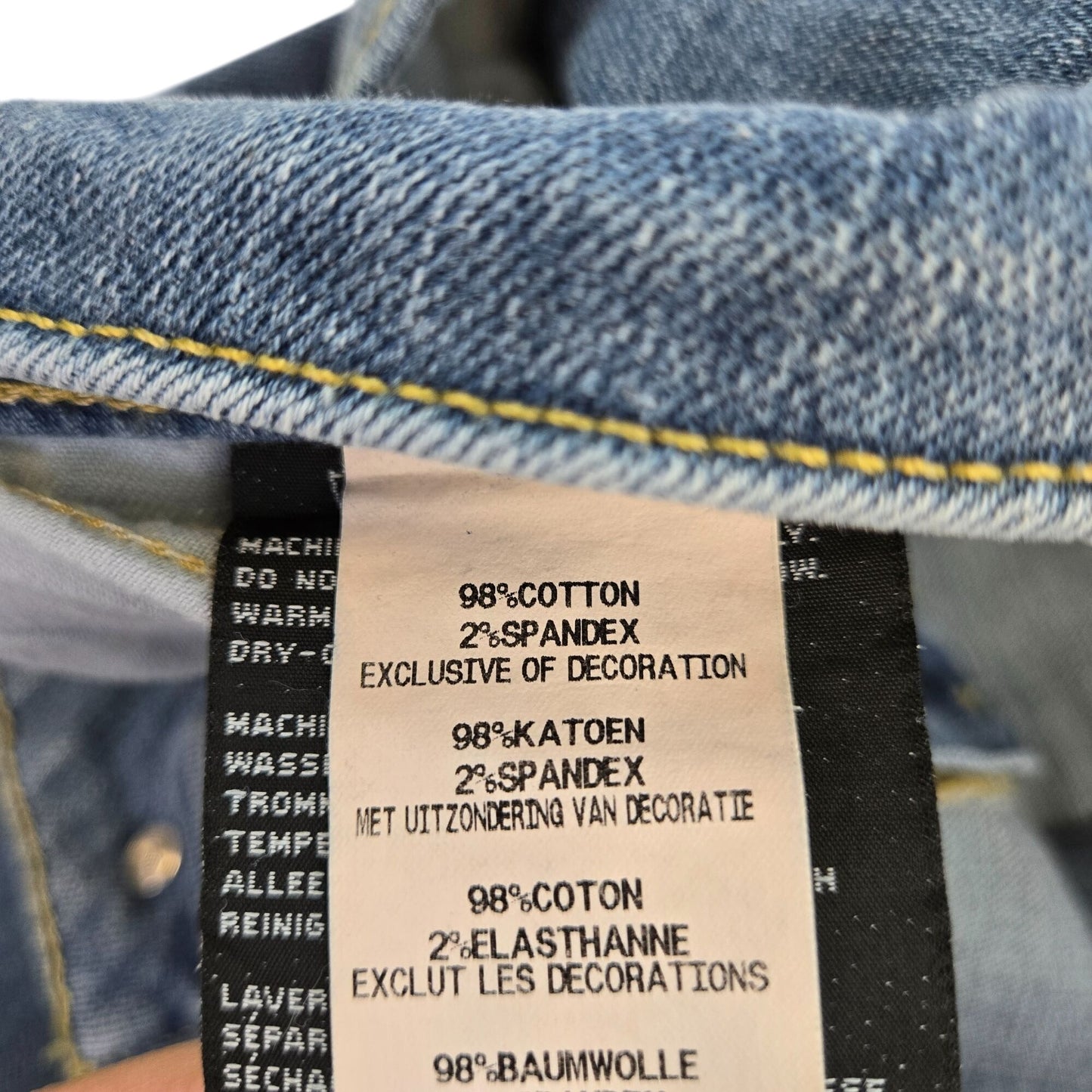 Harley-Davidson Straight Leg Medium Wash Jeans Size Mexico 36/US 40