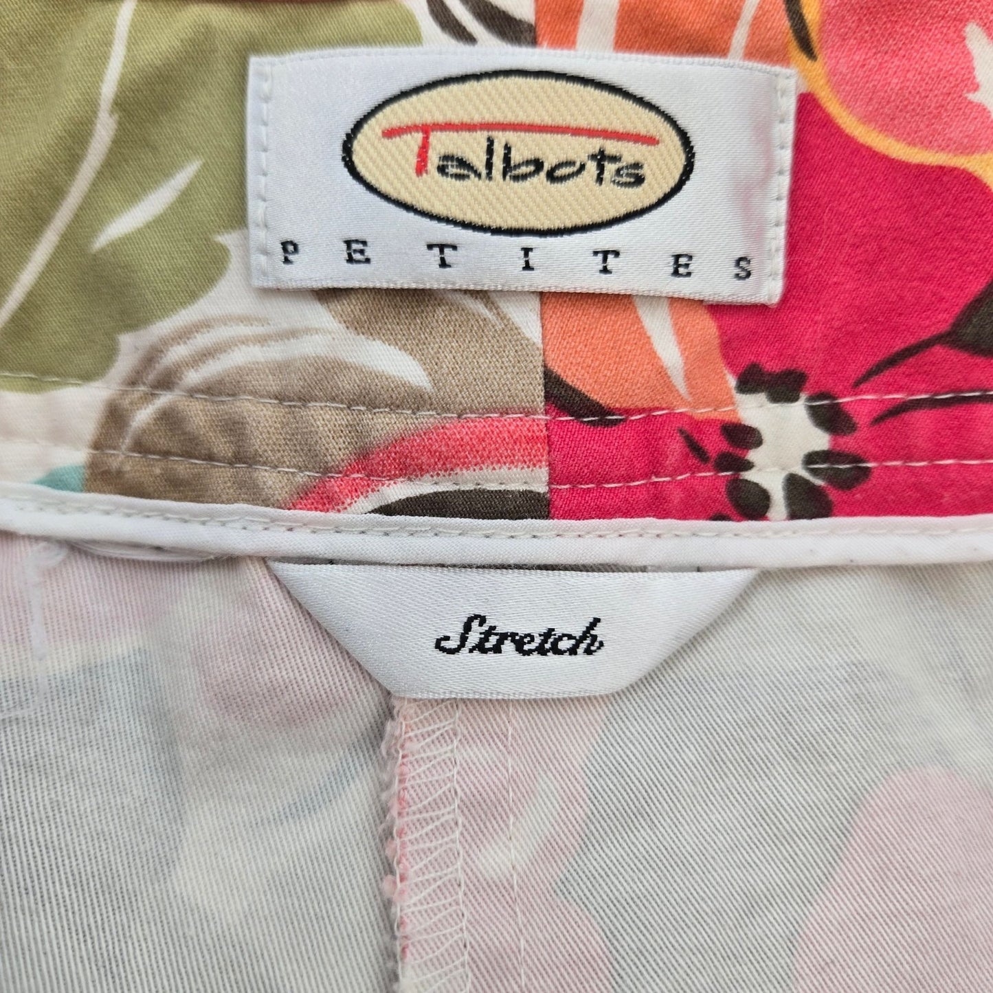 Talbots Petites Floral Straight Leg Pants Size XL Petite (est)