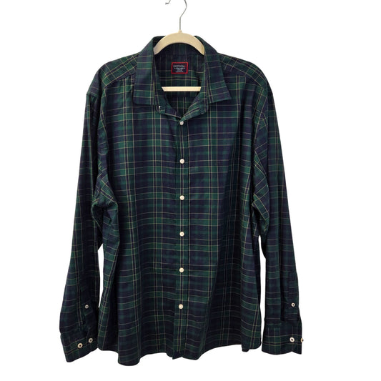 UNTUCKit Langon Tartan Plaid Wrinkle-Free Button Down Shirt Size XXXL
