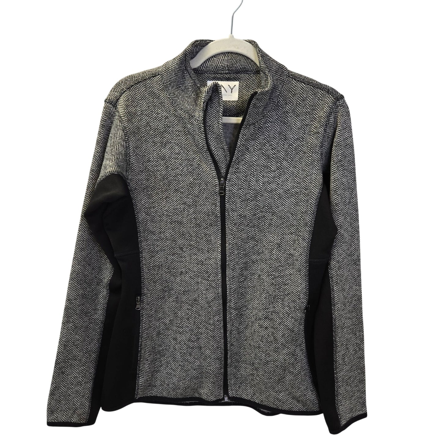 Marc New York Andrew Marc Chevron Print Full Zip Activewear Jacket Size Small