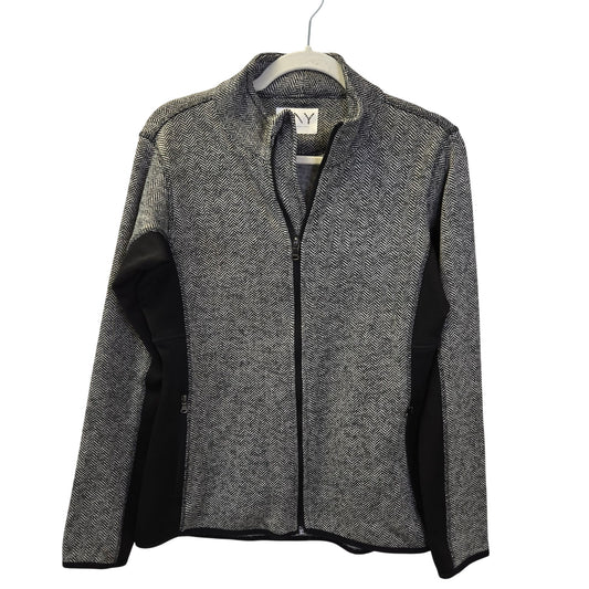 Marc New York Andrew Marc Chevron Print Full Zip Activewear Jacket Size Small