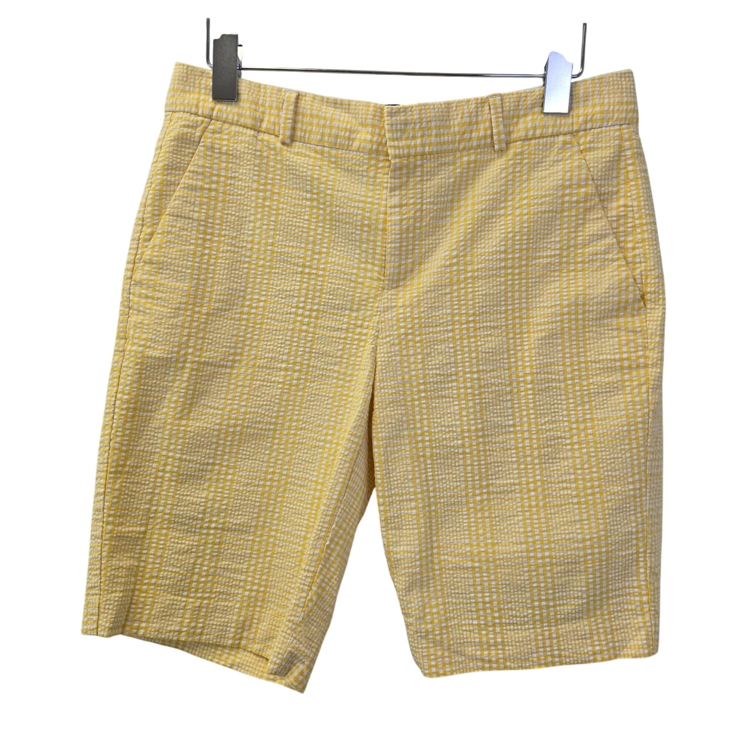 Banana Republic Factory Seersucker Plaid Bermuda Shorts Size 4