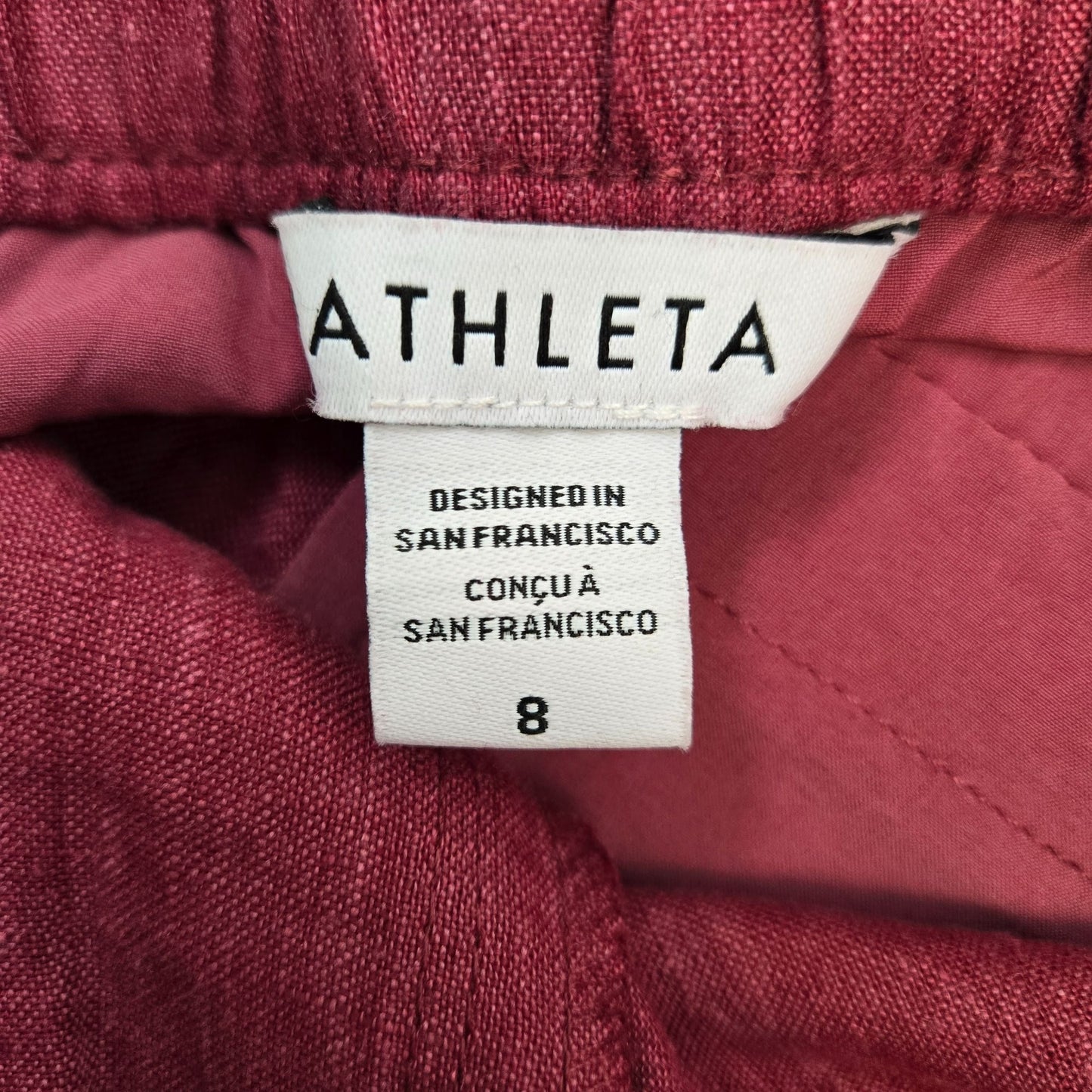 NWT Athleta Retreat Linen Jogger Pants Size 8