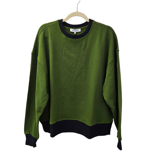 NWT WeWoreWhat Oversized Crewneck Color Block Sweatshirt Size Small