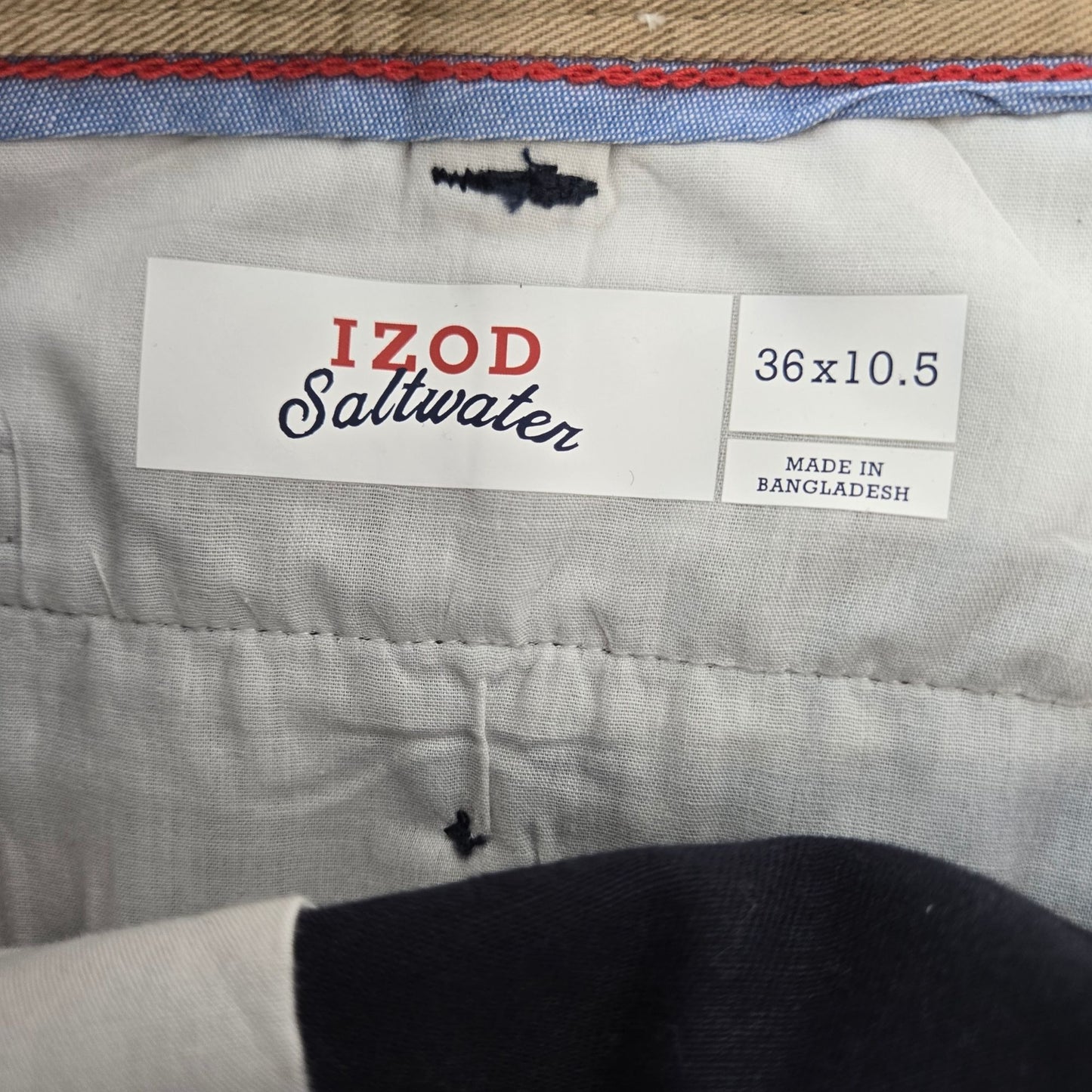 NWT Izod Saltwater Beachtown Flat Front Shorts Size 36