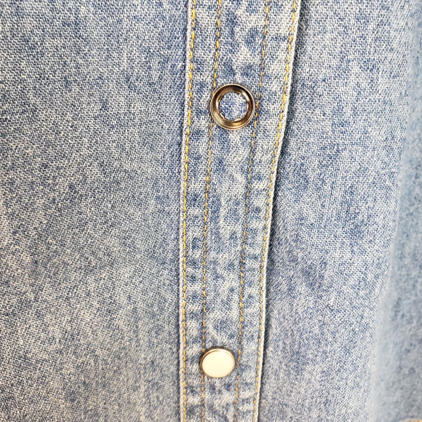 Harley-Davidson Denim Full Snap Front Western Style Shirt Size Small