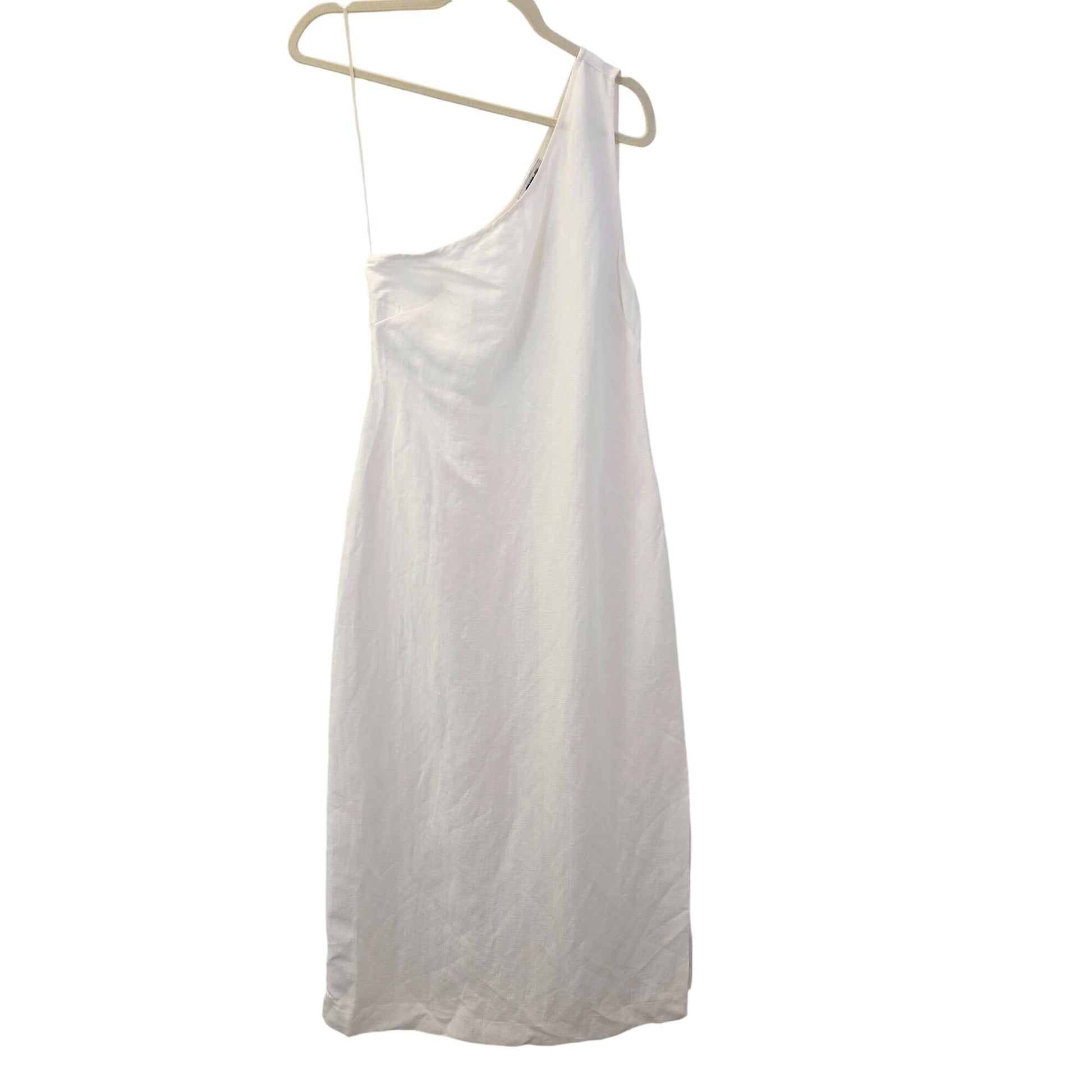 NWOT Madewell Nina Linen & Viscose Blend One Shoulder Midi Dress Size theuntamedthread.com NWOT Madewell Nina Linen & Viscose Blend One Shoulder Midi Dress Size theuntamedthread.com