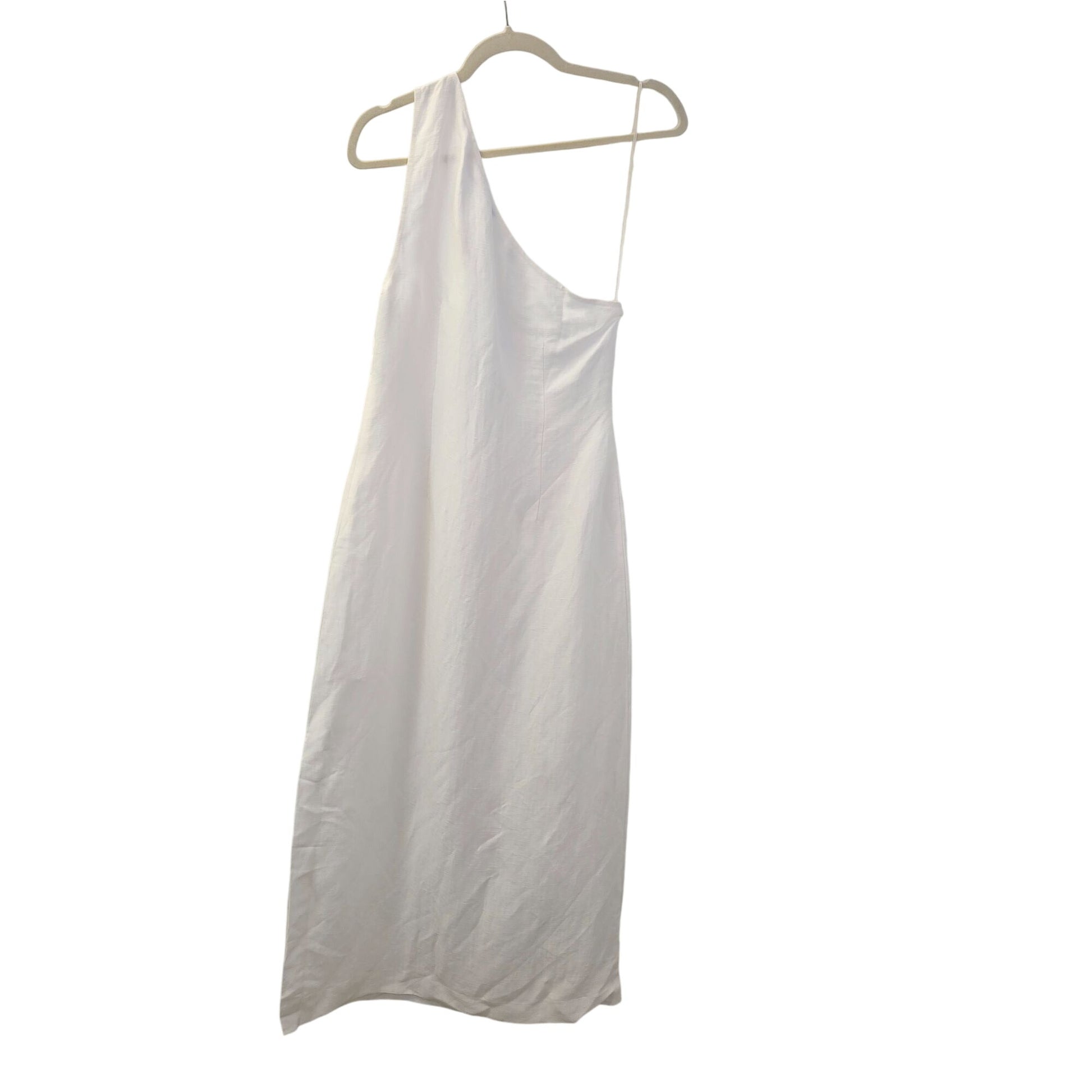 NWOT Madewell Nina Linen & Viscose Blend One Shoulder Midi Dress Size theuntamedthread.com NWOT Madewell Nina Linen & Viscose Blend One Shoulder Midi Dress Size theuntamedthread.com