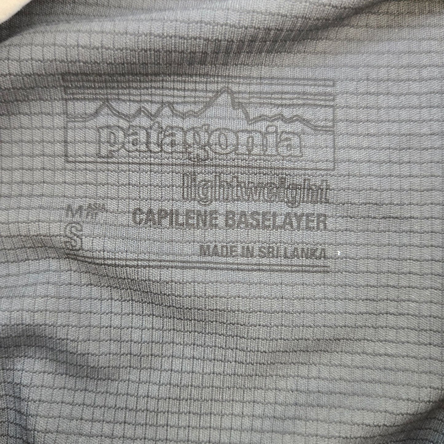 Patagonia Capilene Base Layer Quarter Zip Jacket Size Small