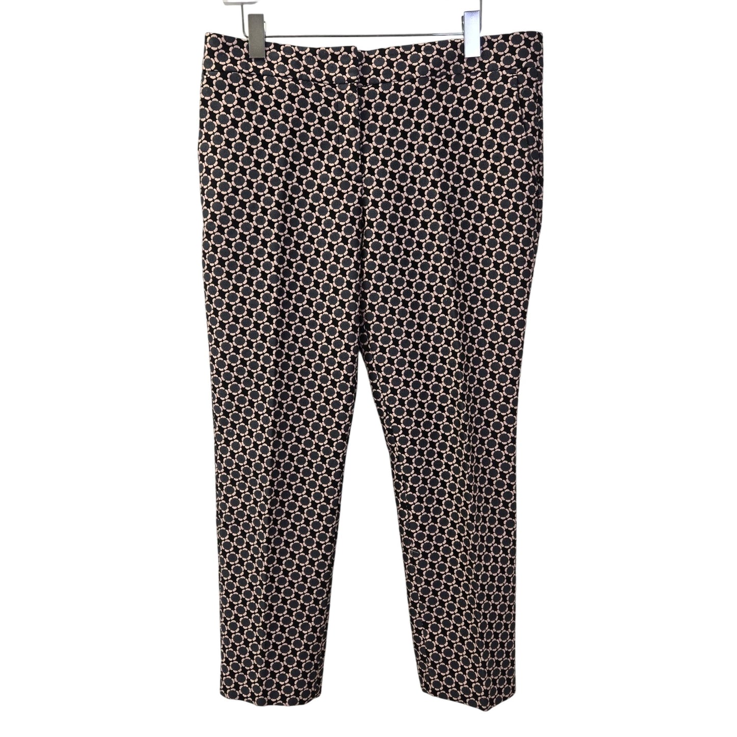 Ann Taylor Devin Fit Floral Jacquard Print Ankle Pants Size 10