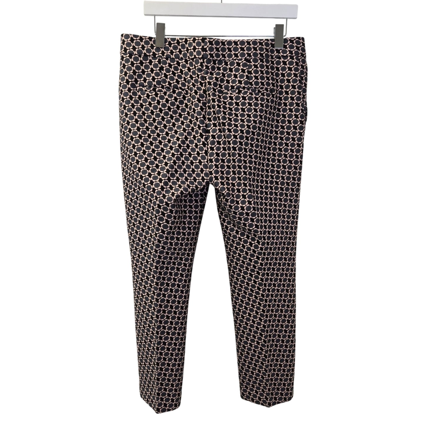 Ann Taylor Devin Fit Floral Jacquard Print Ankle Pants Size 10