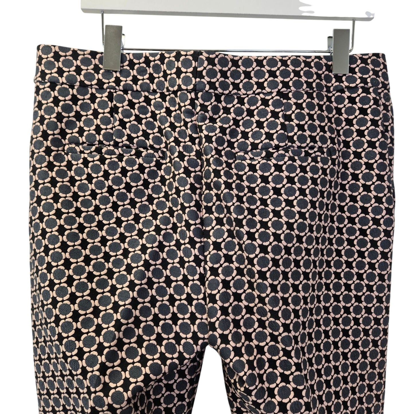 Ann Taylor Devin Fit Floral Jacquard Print Ankle Pants Size 10