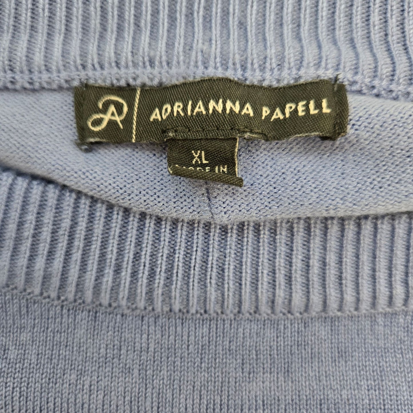 Adrianna Papell Viscose Blend Dolman Sleeve Crop Sweater Size XL