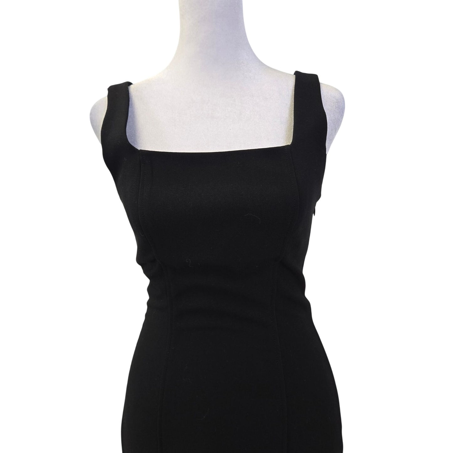 NWT Willow Little Black Midi Shift Dress Size XS