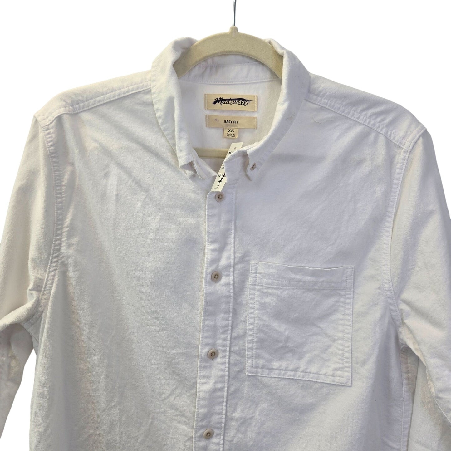 NWT Madewell Long Sleeve Easy Oxford Button Down Shirt Size XS