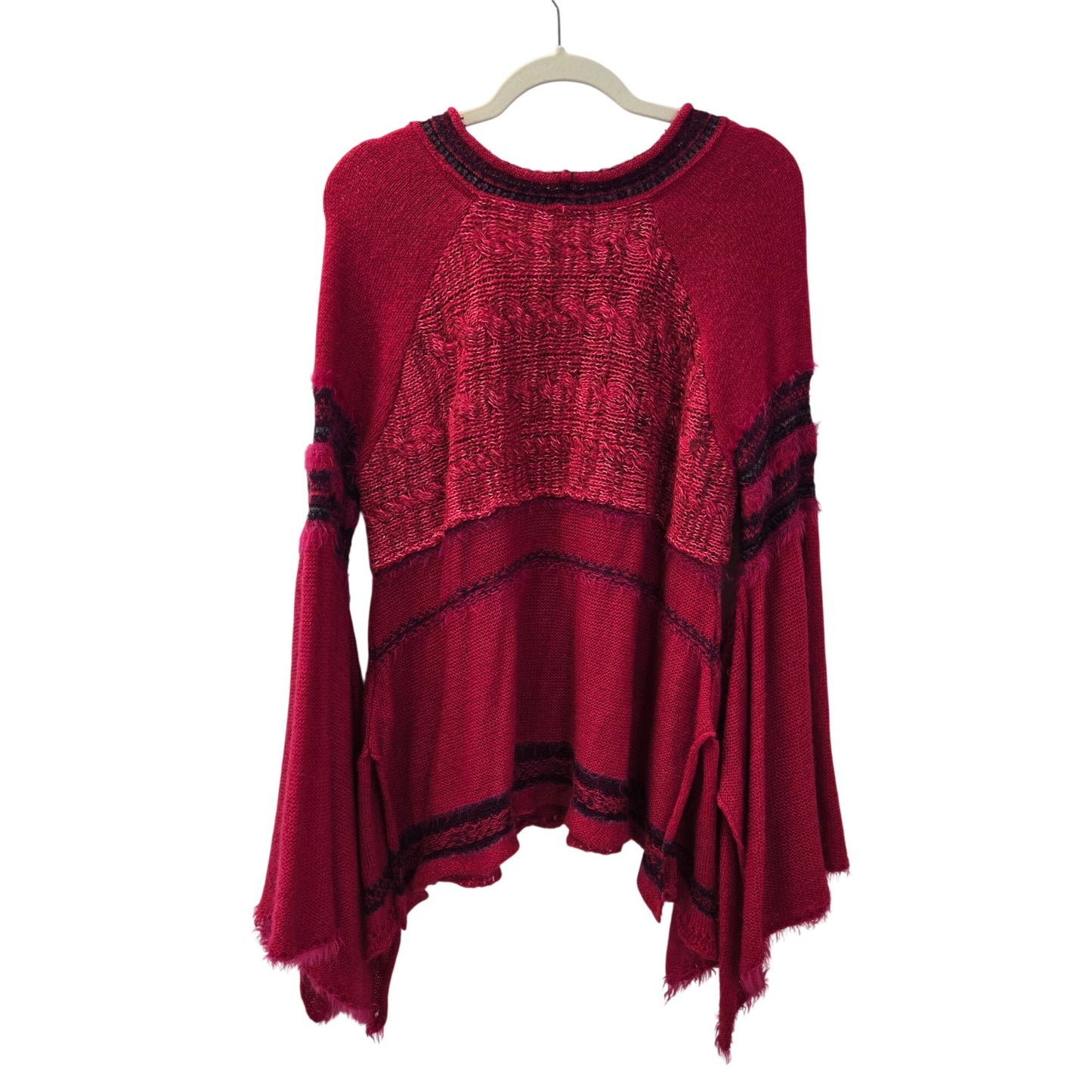 Free People Craft Tine Wool Blend Bell Sleeve Sweater Size Small