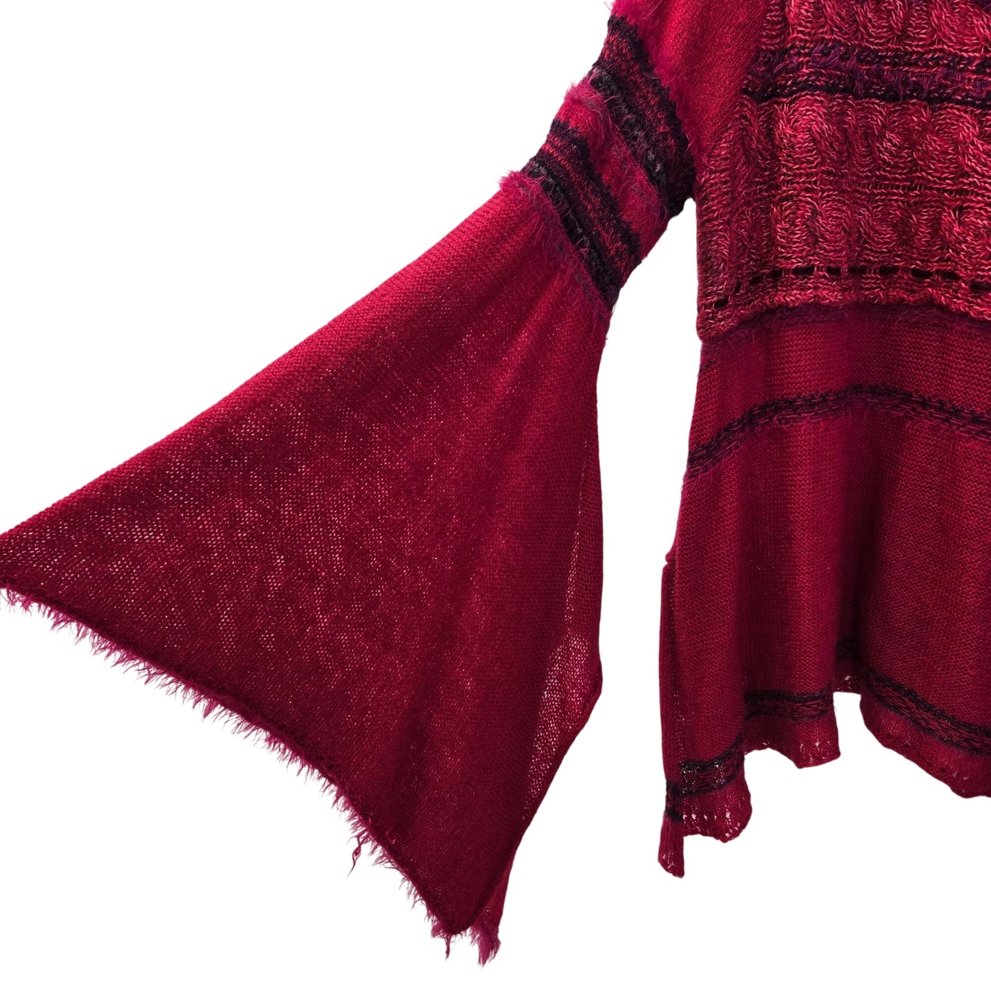 Free People Craft Tine Wool Blend Bell Sleeve Sweater Size Small