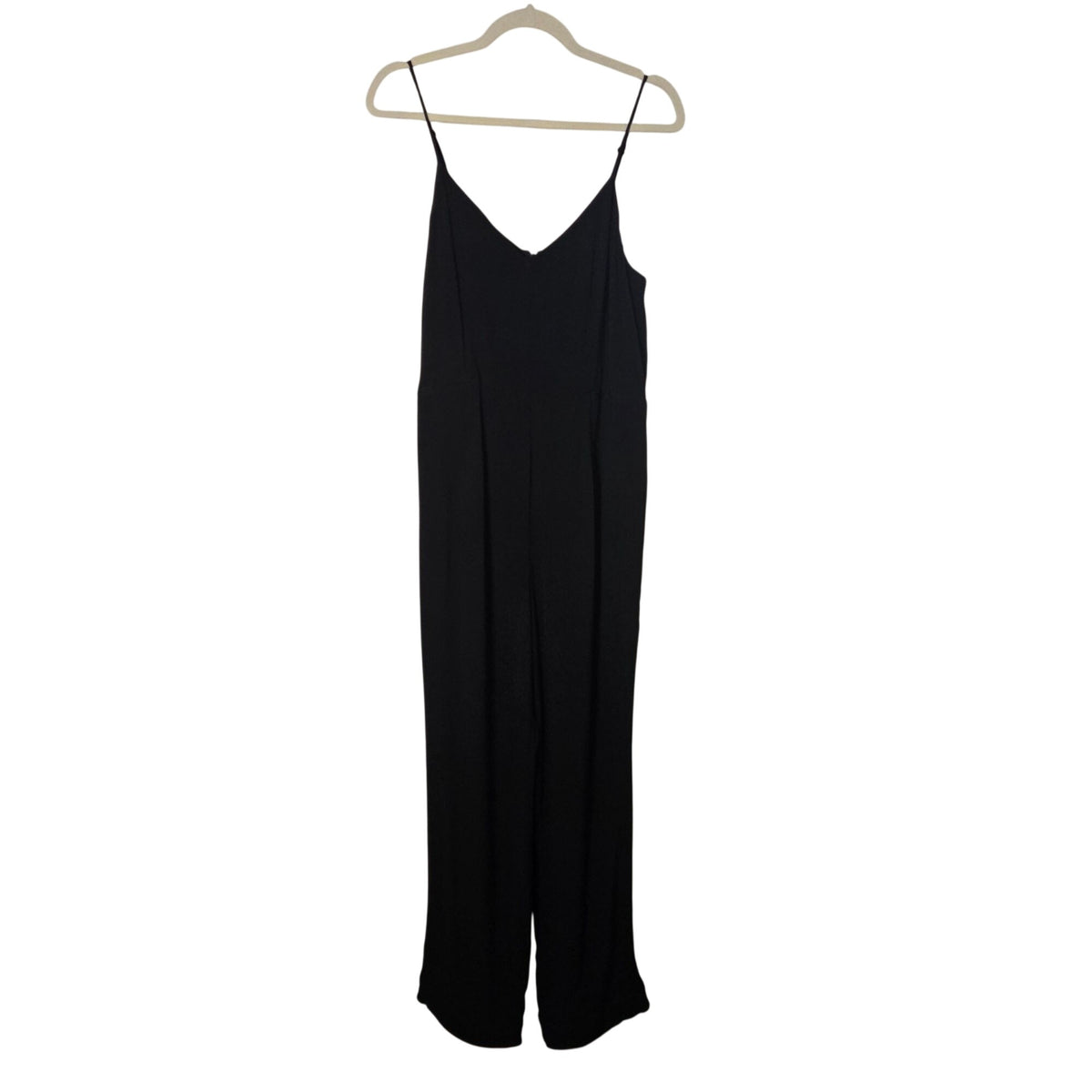 Anthropologie The Essential Jumpsuit 100% Viscose in Black Size 10