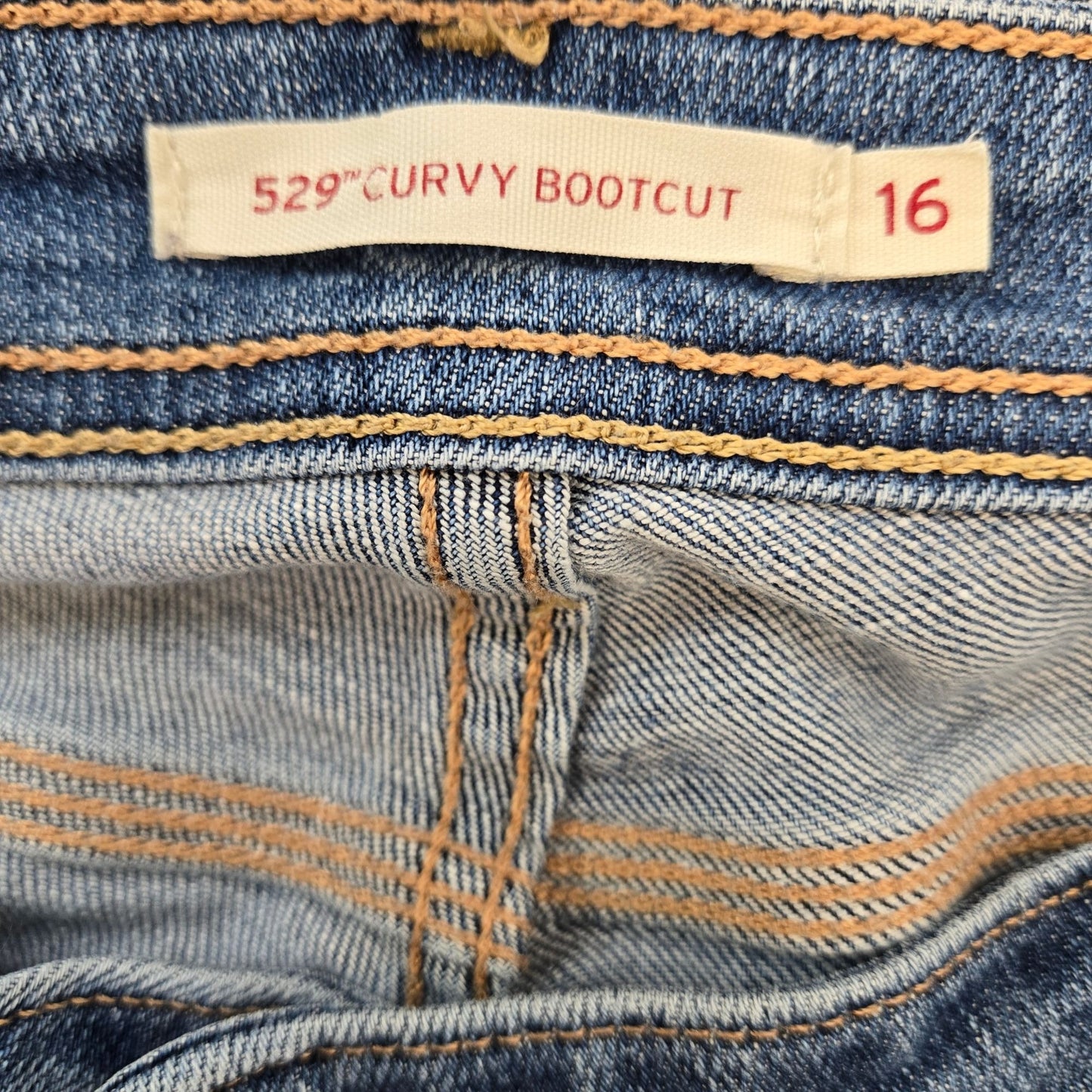 Levi's 529 Curvy Bootcut Jeans Size 16