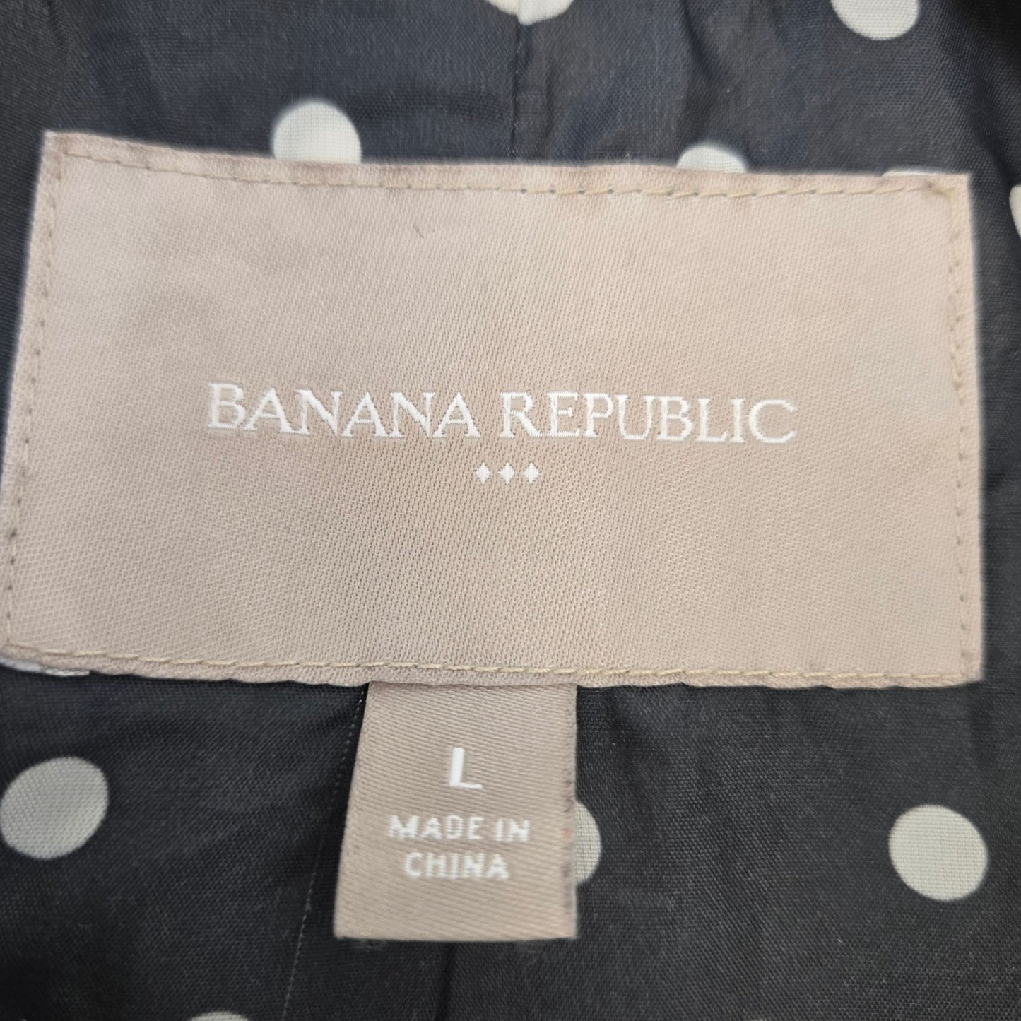 Banana Republic Factory Quilted Belted Jacket Size Large