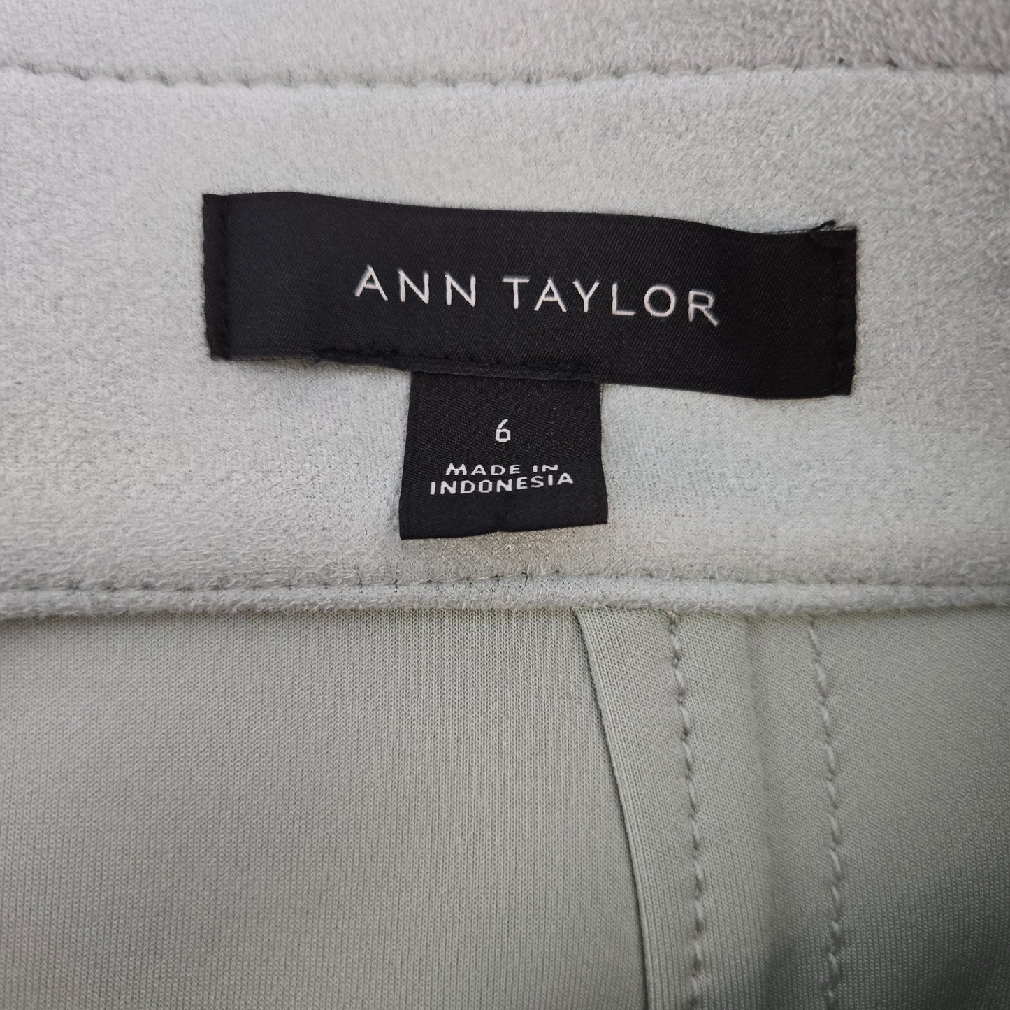 Ann Taylor Faux Suede Wrap Midi Skirt Size 6