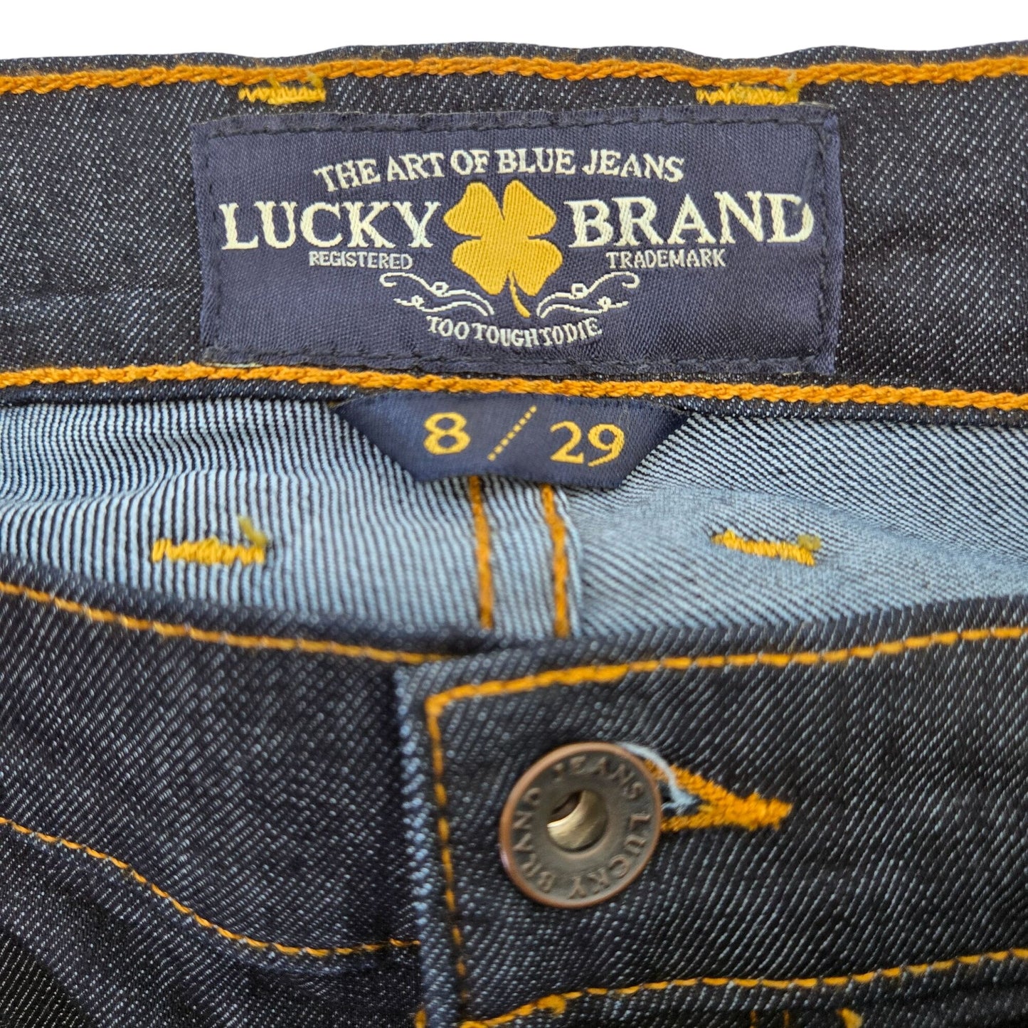Lucky Brand Claire Flare Low Rise Dark Wash Jeans Size 8