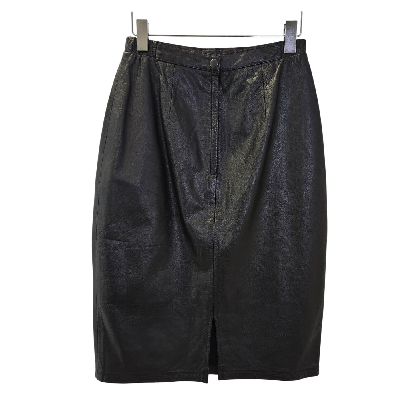 Jacqueline Ferrar Vintage 100% Leather Knee Length Skirt Size 6/8