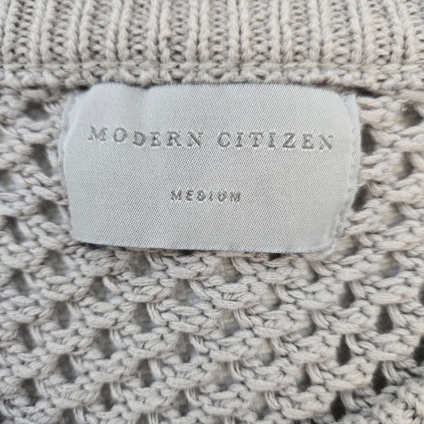 Modern Citizen Archana Relaxed Medium Open Knit U-Neck Sweater Size Medium