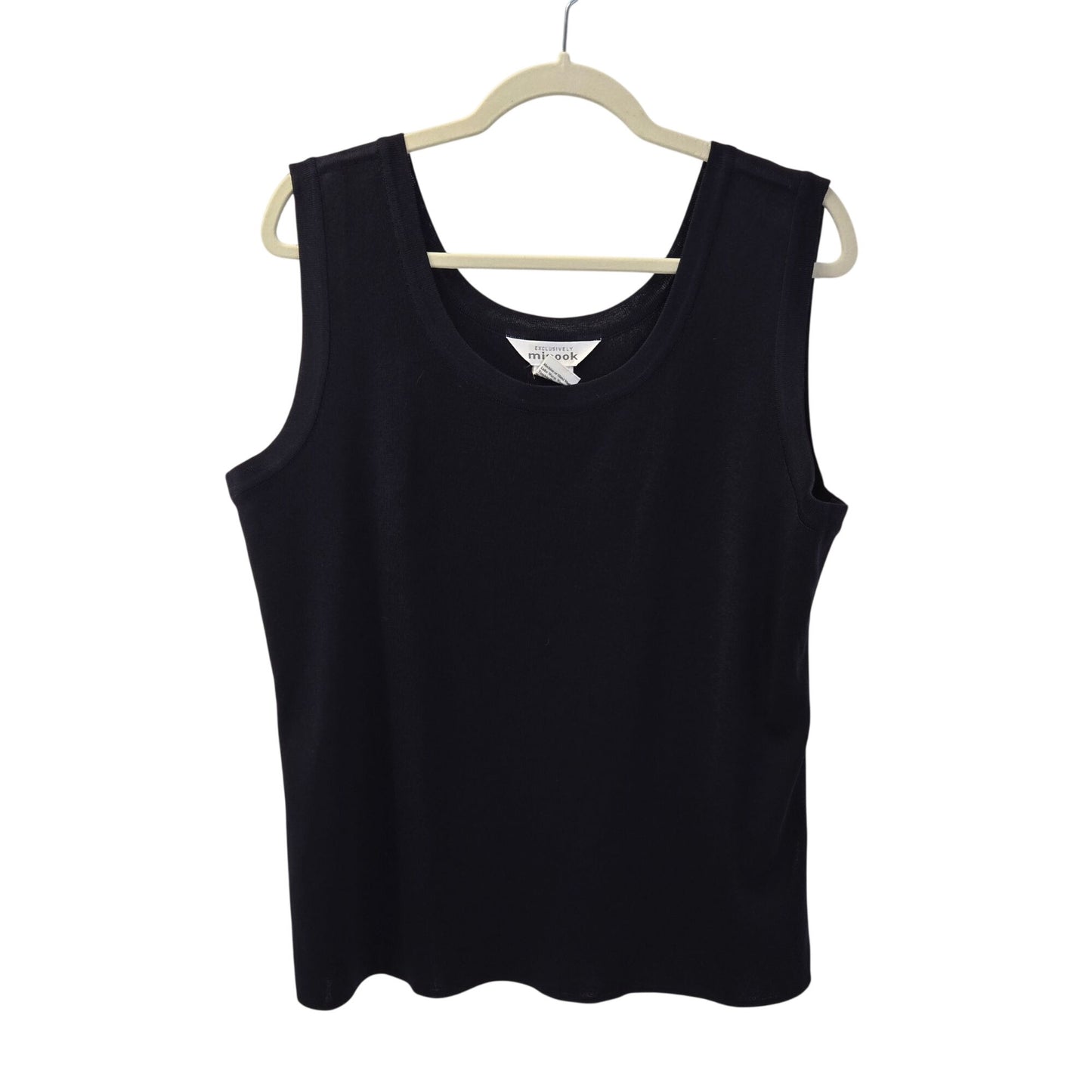 Exclusively Misook Sleeveless Knit Split Hem Tank Top Size XL