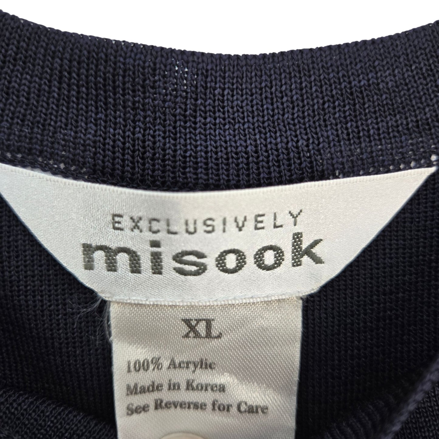 Exclusively Misook Sleeveless Knit Split Hem Tank Top Size XL