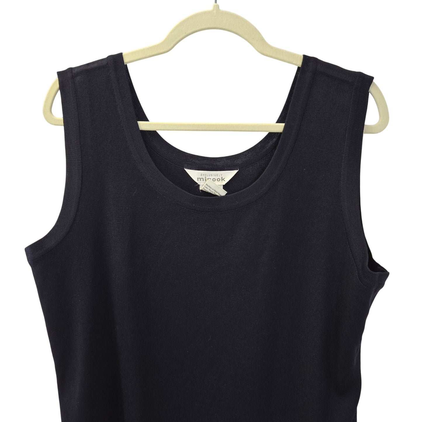 Exclusively Misook Sleeveless Knit Split Hem Tank Top Size XL