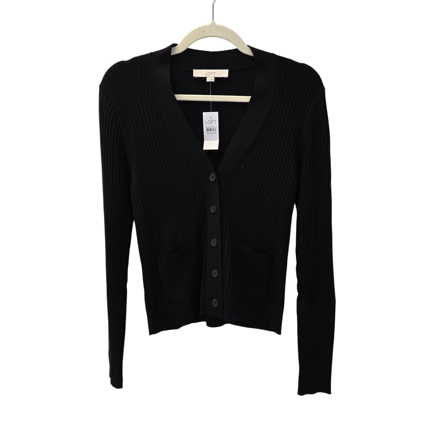 NWT Loft Ribbed Cardigan V-Neck Sweater Size Small